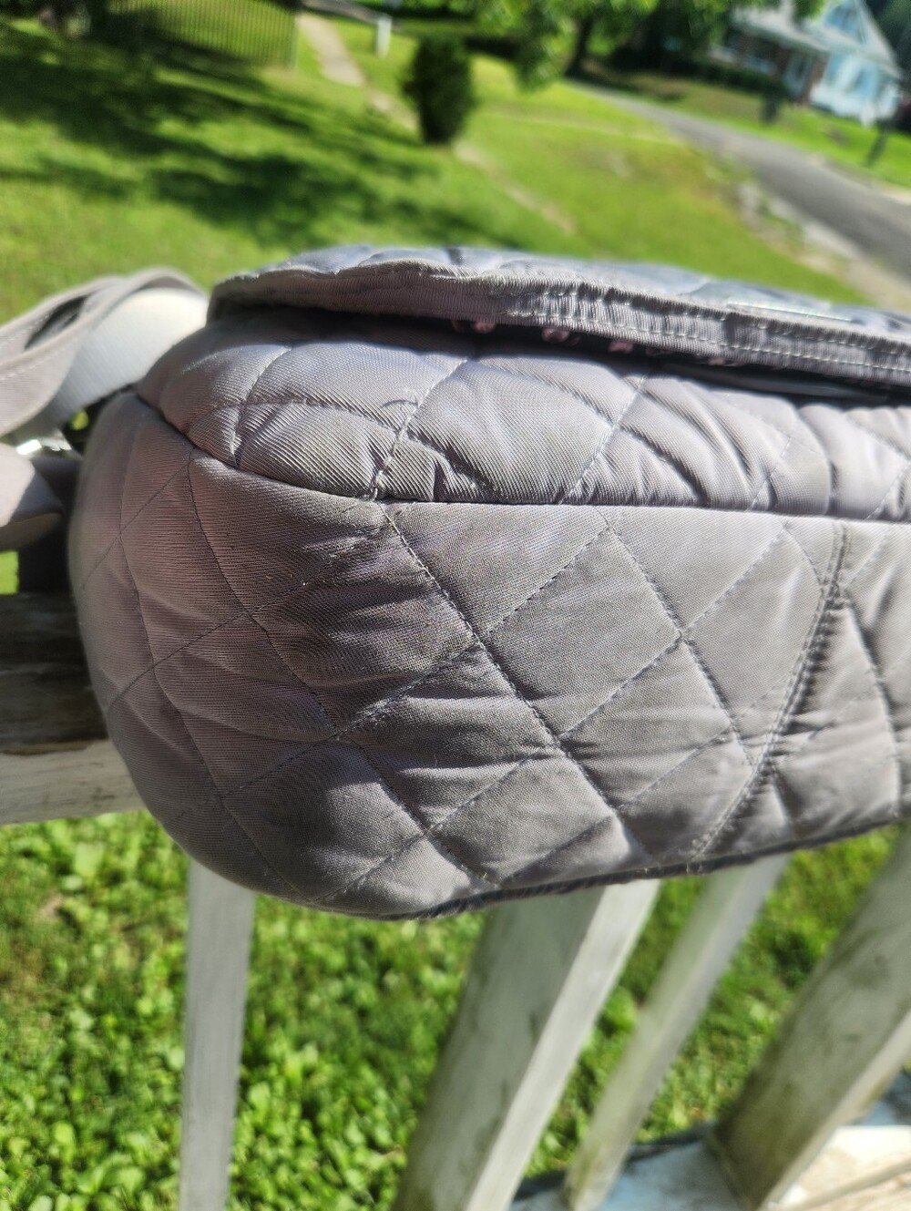 Vera Bradley Carson Shoulder Bag in Tranquil Gray Performance Twill. - Picture 11 of 12